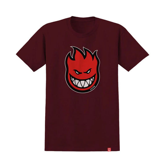 Spitfire Bighead Fill Short Sleeve T-Shirt Maroon