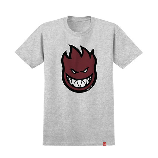 Spitfire Bighead Fill T-Shirt Heather Grey/Dark Red