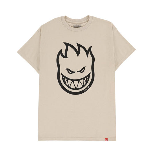 Spitfire Bighead T-Shirt Sand/Black Print