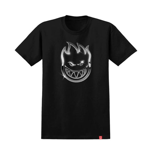Spitfire Chrome Bighead Short Sleeve T-Shirt Black