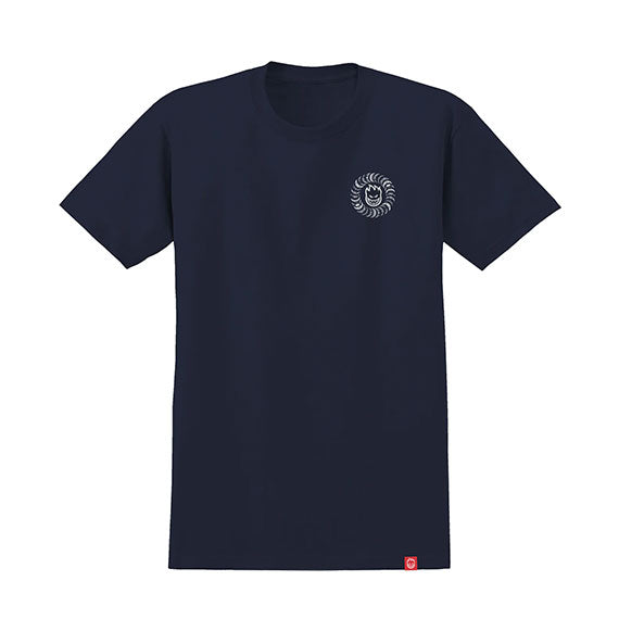 Spitfire Bighead Fill T-Shirt Indigo Blue/Red