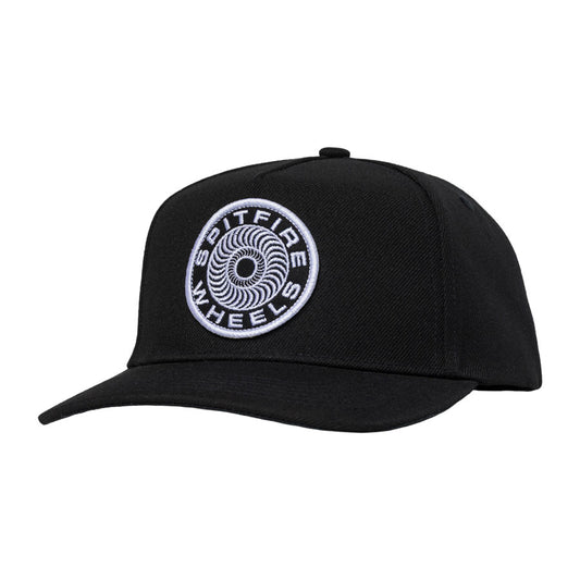 Spitfire Classic '87 Swirl Patch Snapback Cap Black/Black/White