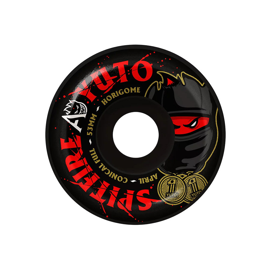 Spitfire F4 99D April Yuto Conical Full Black Wheels 53mm