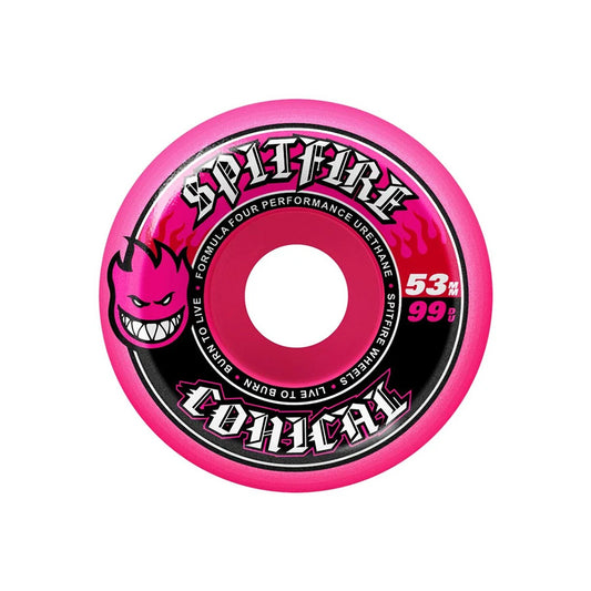 Spitfire F4 99D Conical Pink Wheels 53mm