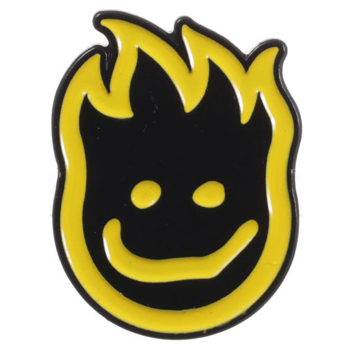 Spitfire Gonz Big Head Lapel Pin - Black/Yellow