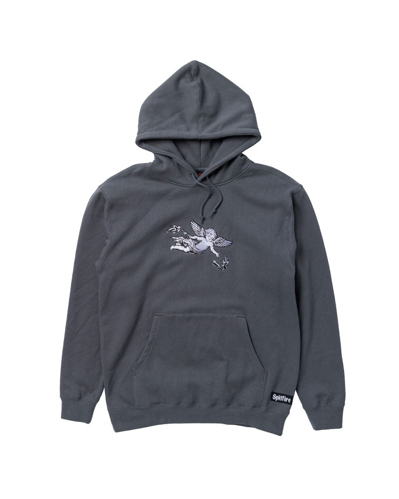 Spitfire Molotov Angel Embroidered Hoodie Charcoal