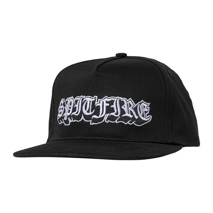 Spitfire Old E Drop Snapback Hat Black/White