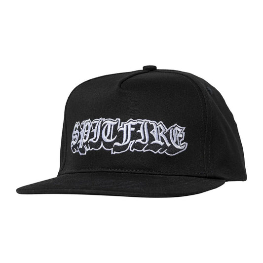 Spitfire Old E Drop Snapback Hat Black/White