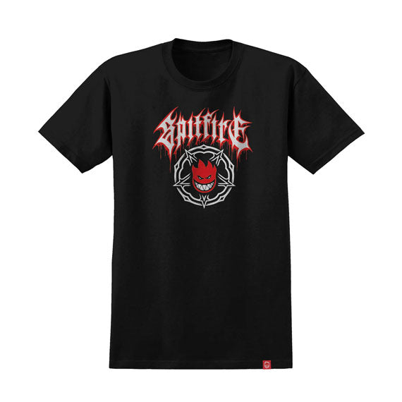 Spitfire Pentagram Drip T-Shirt Black/Red/White