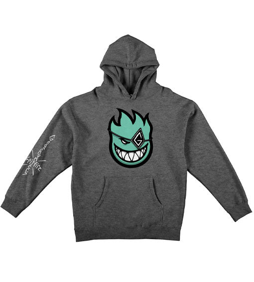 Spitfire X Gnarhunters Hooded Sweatshirt - Charcoal Heather
