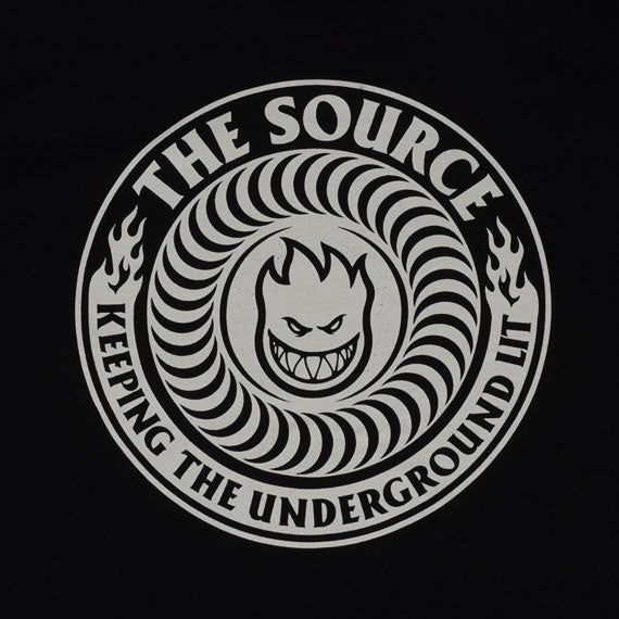 Spitfire x The Source KTUL T-Shirt Black