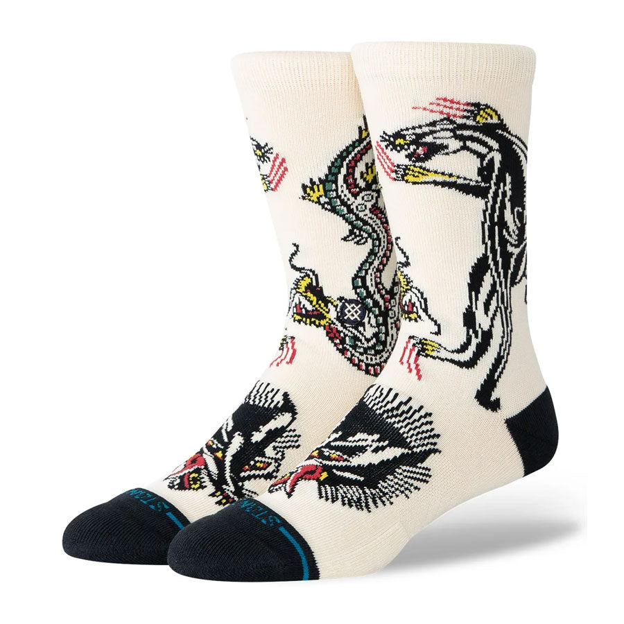 Stance Arpa Battle Crew Sock Cream