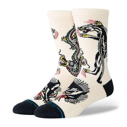 Stance Arpa Battle Crew Sock Cream
