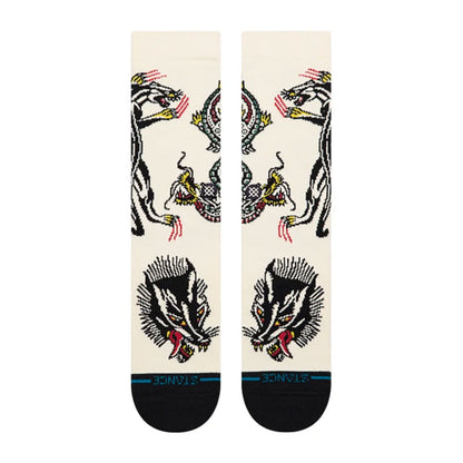 Stance Arpa Battle Crew Sock Cream