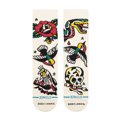 Stance Bert Krak Flash Crew Sock Canvas