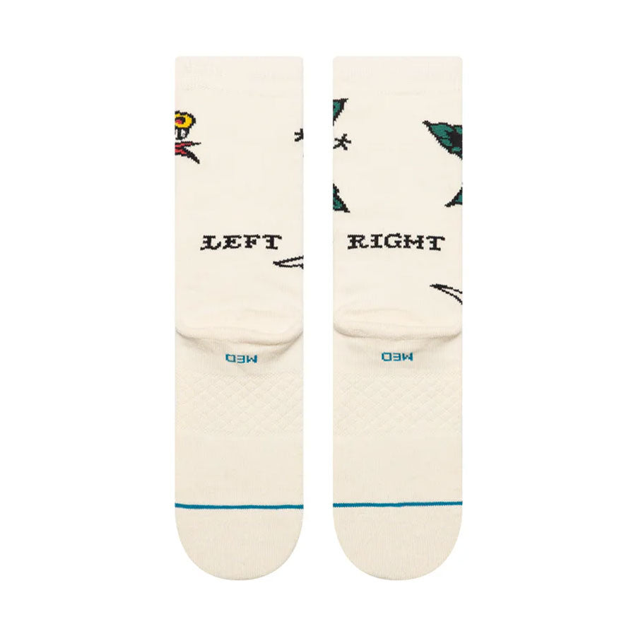 Stance Bert Krak Flash Crew Sock Canvas