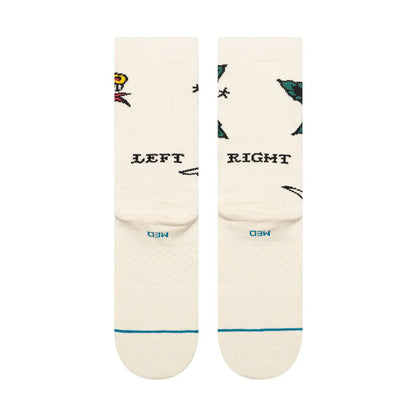 Stance Bert Krak Flash Crew Sock Canvas