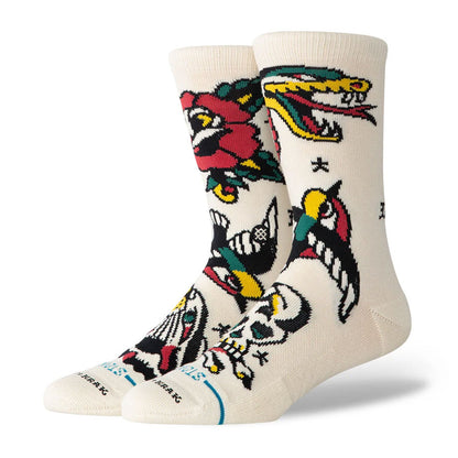 Stance Bert Krak Flash Crew Sock Canvas