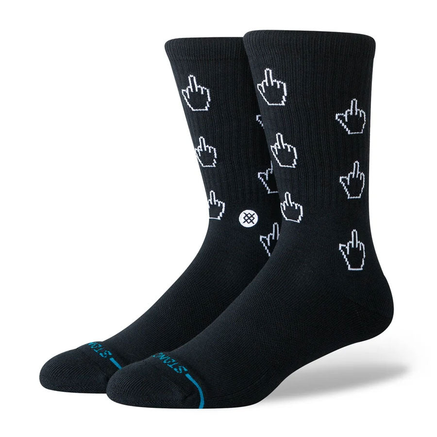 Stance Cursor Crew Sock Black
