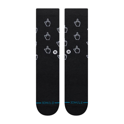 Stance Cursor Crew Sock Black