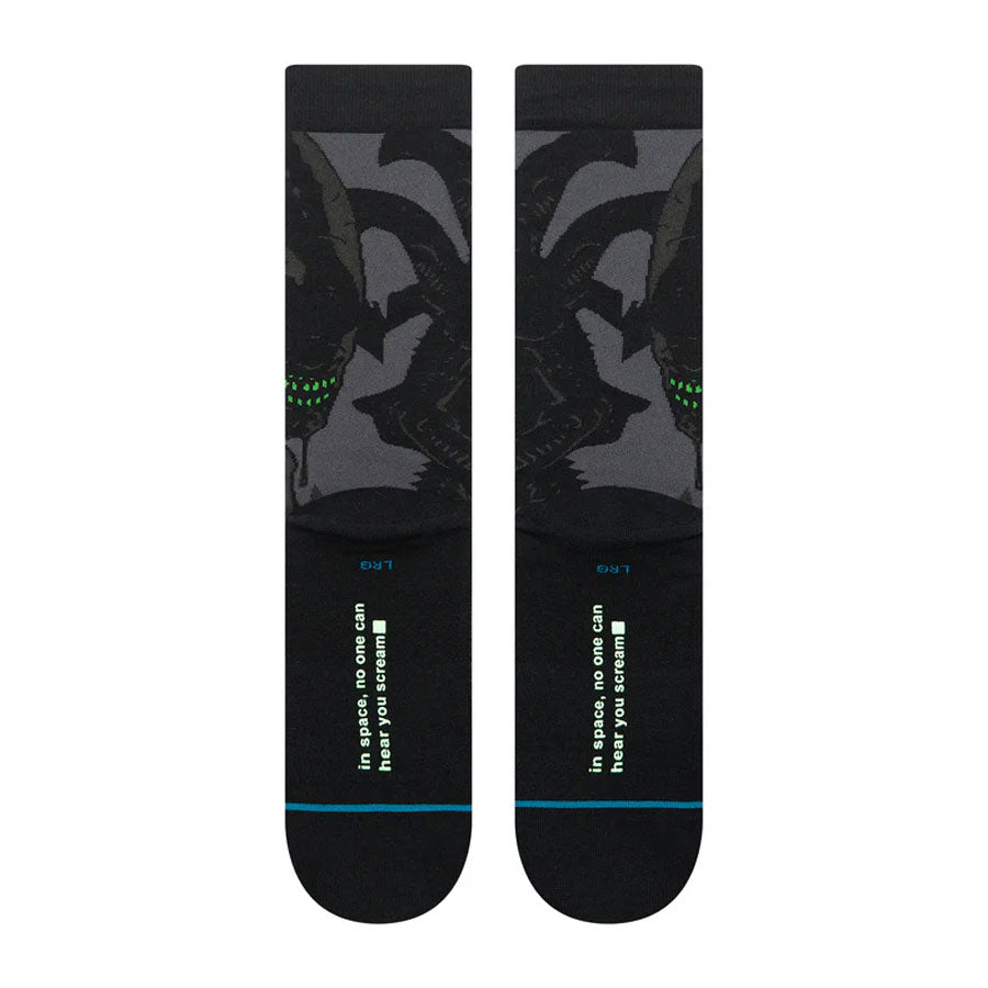 Stance Disney Alien Crew Sock Black