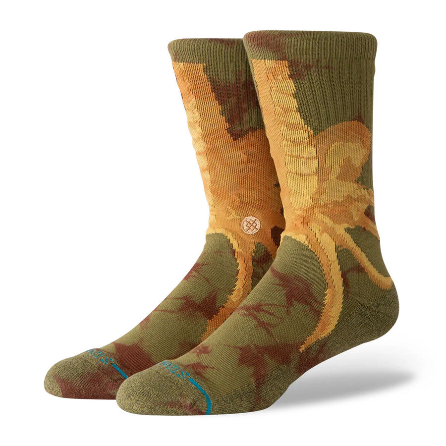 Stance Disney Face Hugger Crew Sock Brown