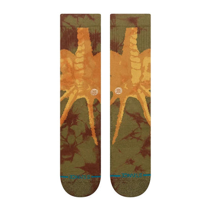 Stance Disney Face Hugger Crew Sock Brown