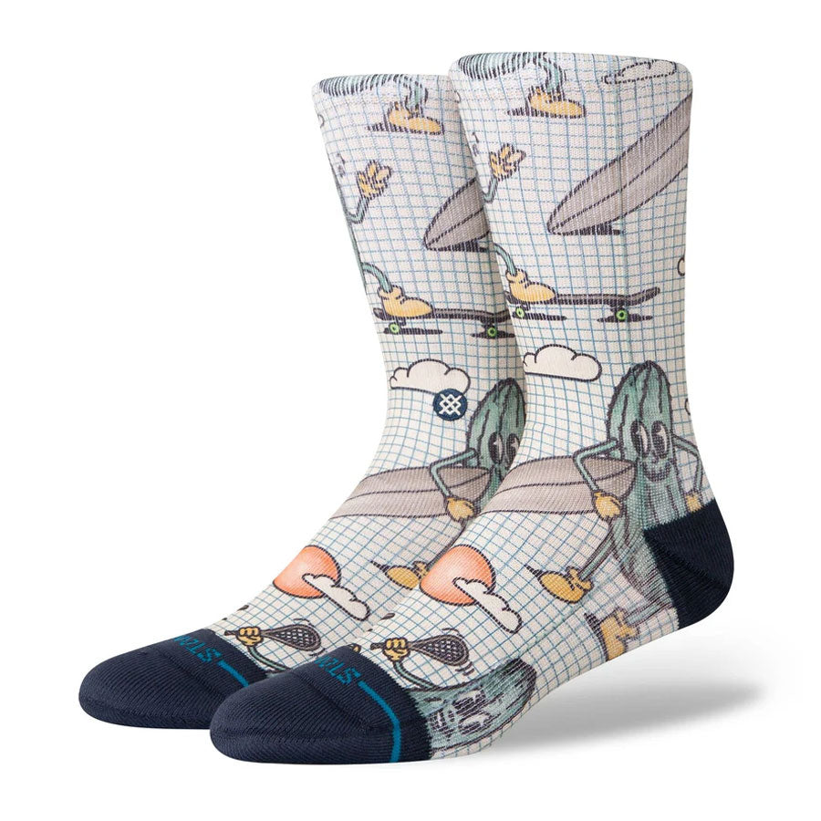 Stance Feeling Pickled Crew Sock Cream