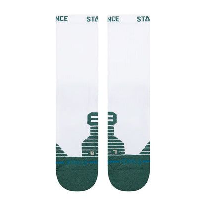 Stance Golf Fairway Ribbed Crew Sock White