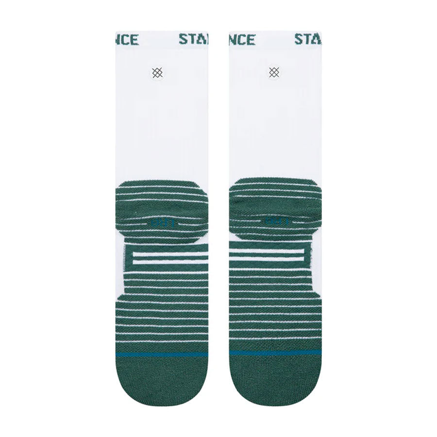 Stance Golf Fairway Ribbed Crew Sock White