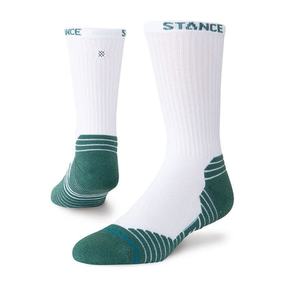 Stance Golf Fairway Ribbed Crew Sock White