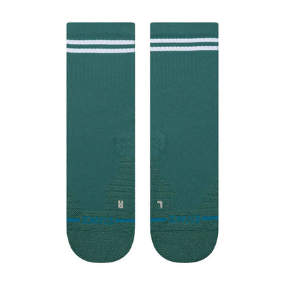 Stance Golf Lined Up Mid Quarter Sock Teal