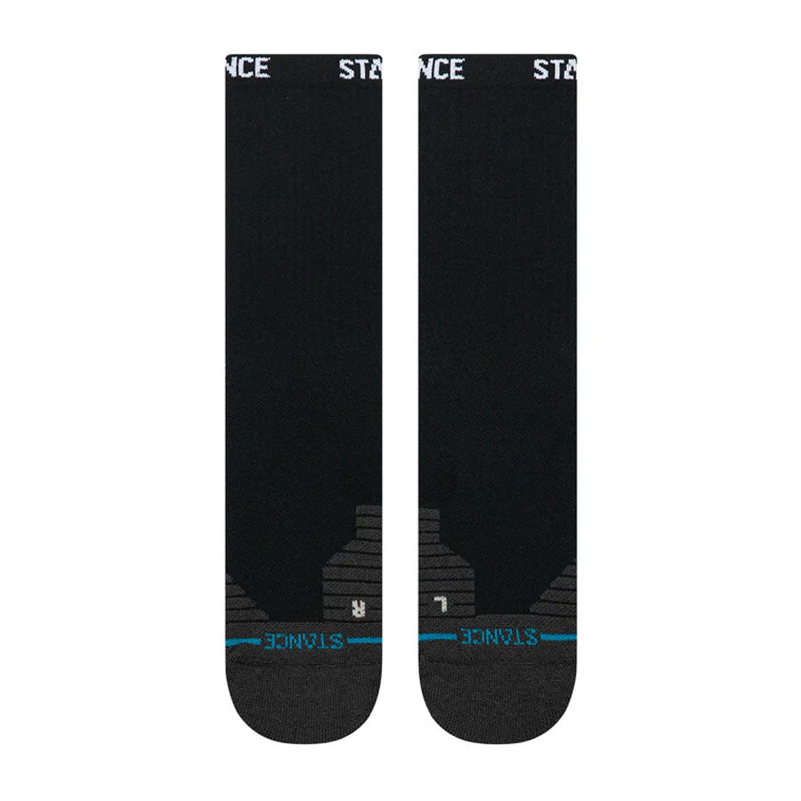 Stance Golf Ribbed Mid Crew Sock Black