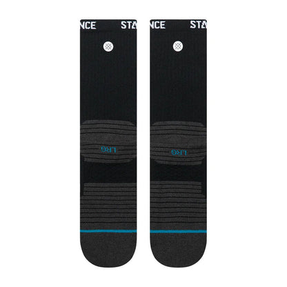 Stance Golf Ribbed Mid Crew Sock Black