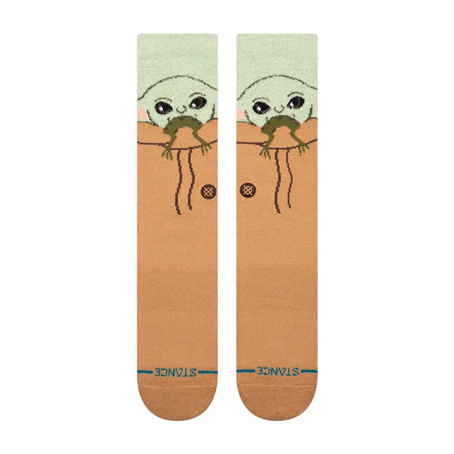 Stance Grogu Hungry Crew Sock Green