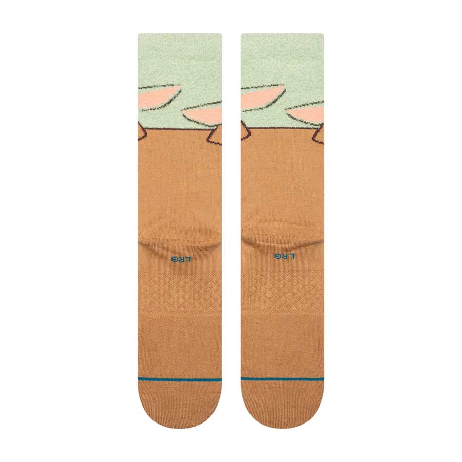 Stance Grogu Hungry Crew Sock Green