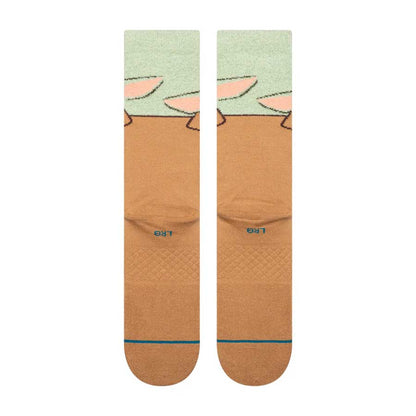 Stance Grogu Hungry Crew Sock Green