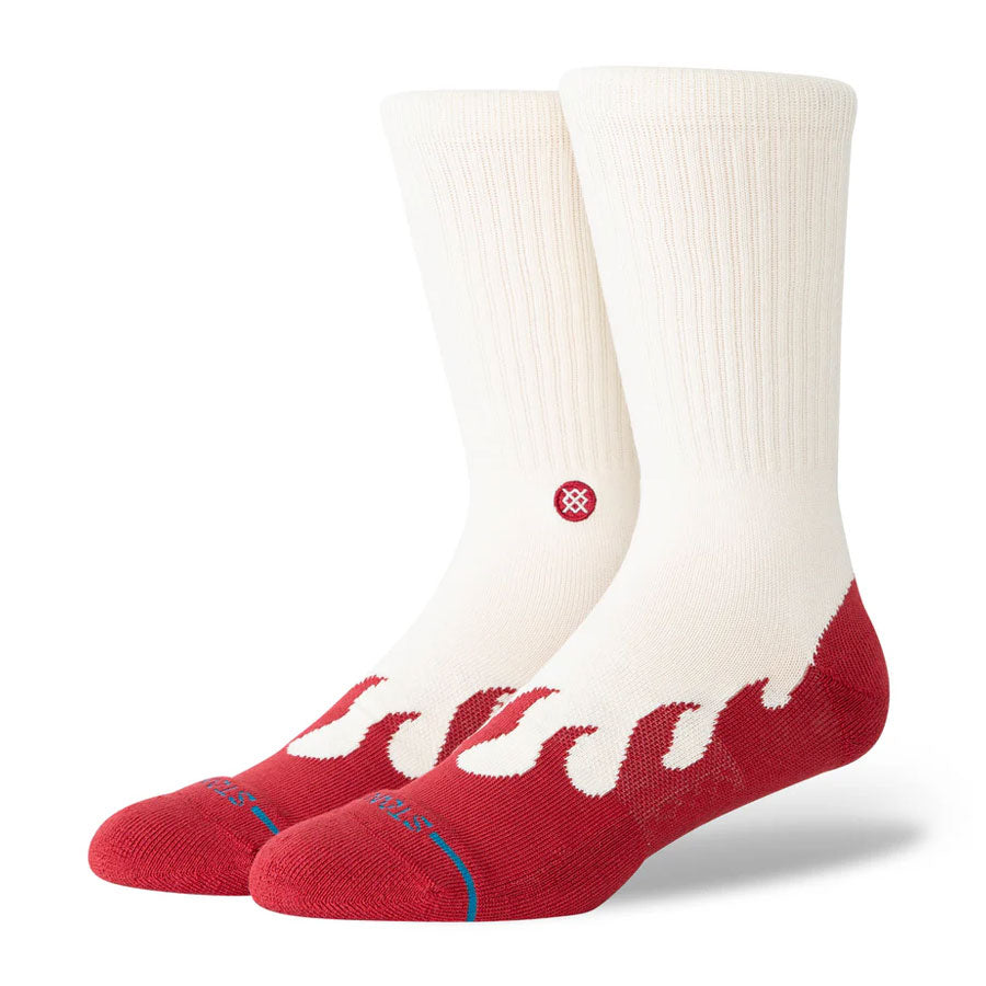 Stance Heating Up Crew Sock Red