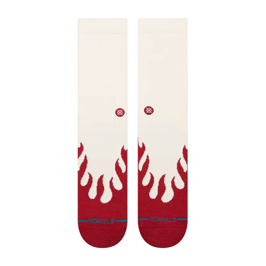 Stance Heating Up Crew Sock Red