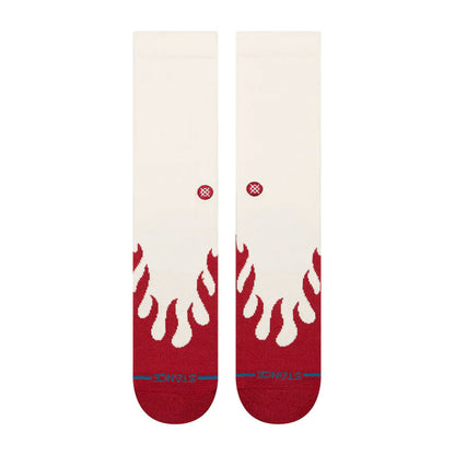 Stance Heating Up Crew Sock Red