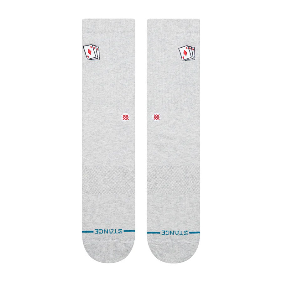 Stance Hit Me Crew Sock Heathergrey