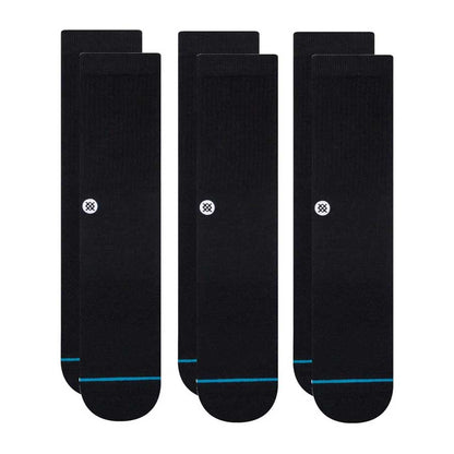 Stance Icon 3-Pack Sock Black