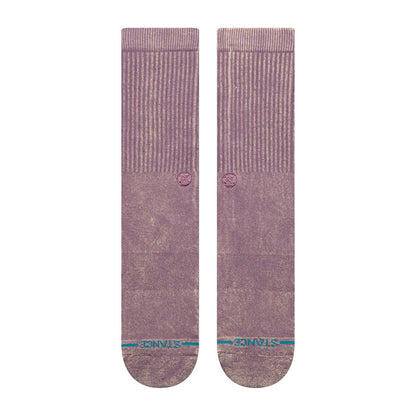 Stance Icon Dyed Crew Sock Plum