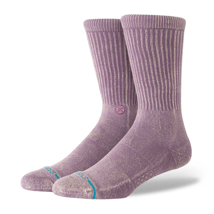 Stance Icon Dyed Crew Sock Plum