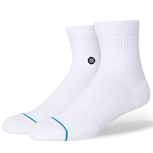 Stance Icon Quarter Sock White