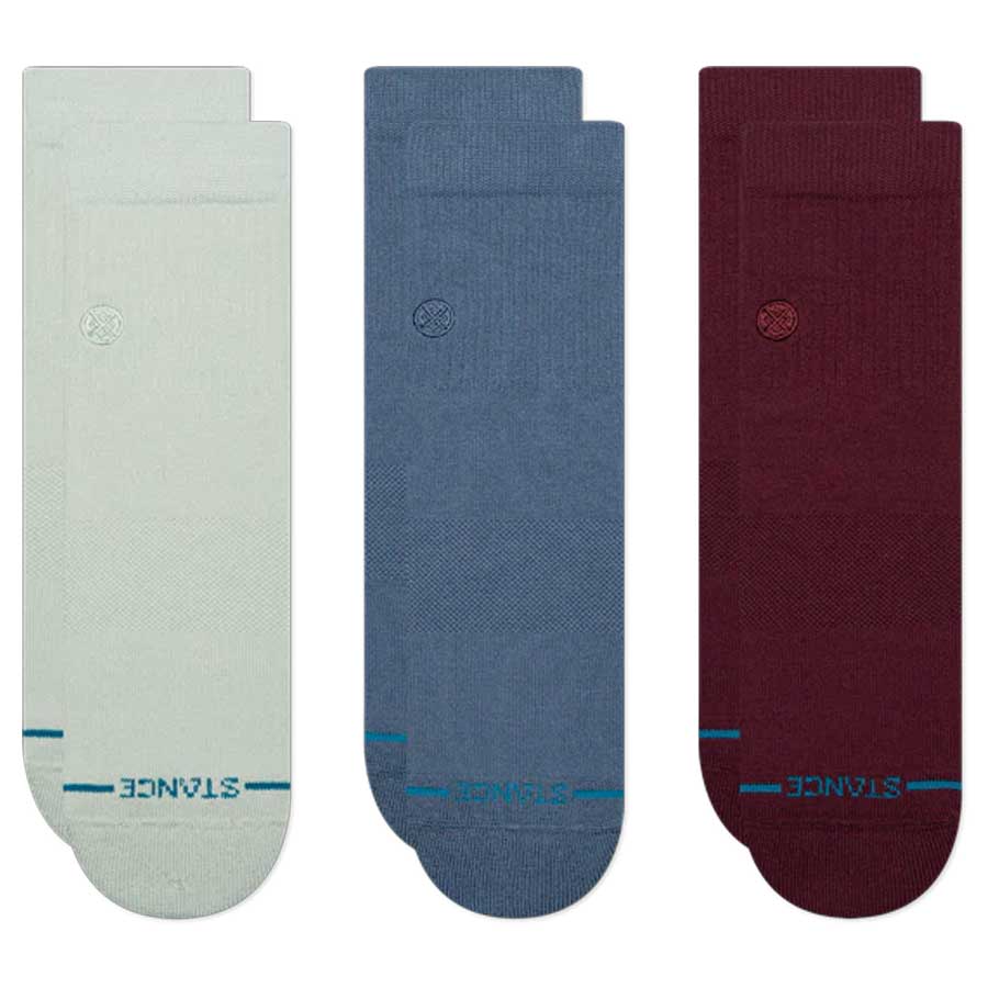 Stance Icon Quarter Sock 3-Pack Pale Blue