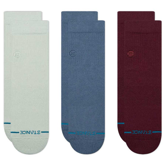 Stance Icon Quarter Sock 3-Pack Pale Blue
