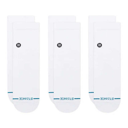 Stance Icon Quarter Sock 3-Pack White