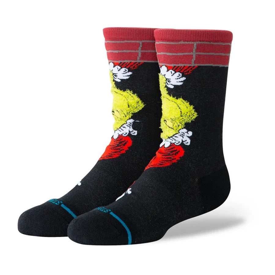 Stance Kids' Ftpa Down The Chimney Crew Sock Black