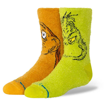 Stance Kids' Grinch And Max Sock Green